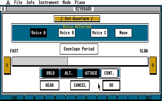 Deluxe Piano atari screenshot